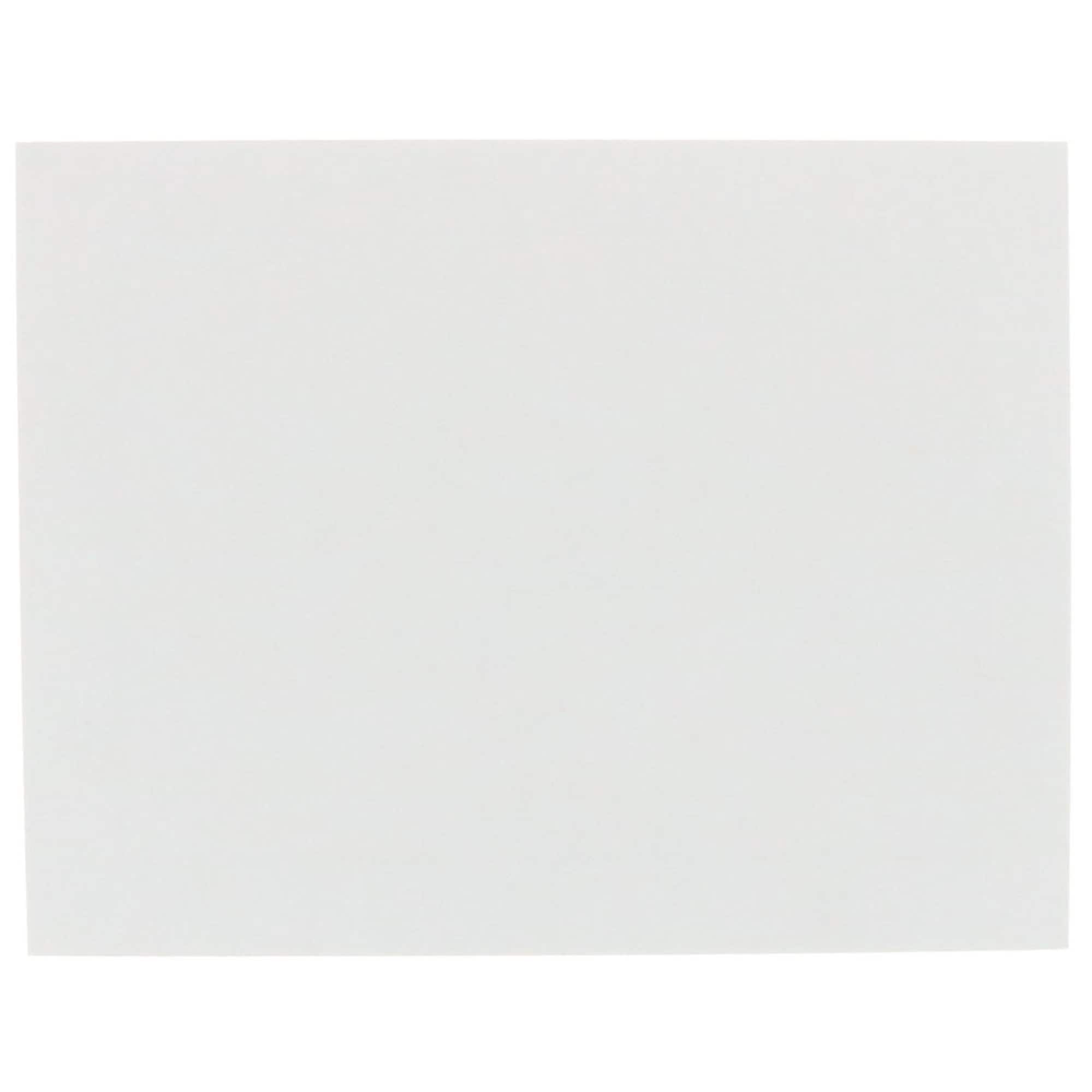 JAM Paper 4.25" x 5.5" White Blank Flat Note Cards
